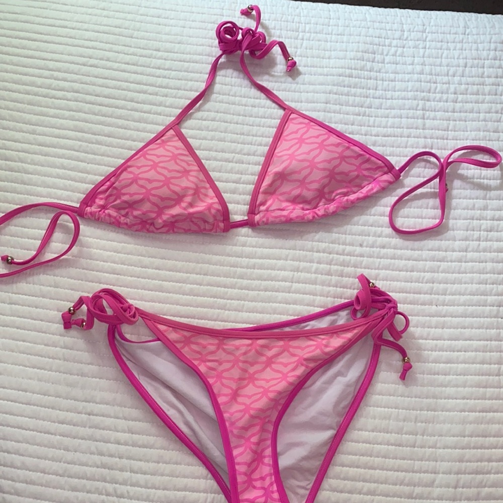Hot Pink Vineyard Vines Bikini Set Size XS